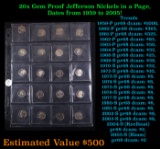 Huge Liifetime Collection - Too Many Coins To Auction Individually - This Lot is For One Page of 20