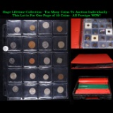 Huge Liifetime Collection - Too Many Coins To Auction Individually - This Lot is For One Page of 20