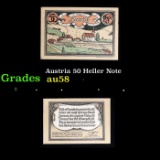 Austria 50 Heller Note Grades Choice AU/BU Slider