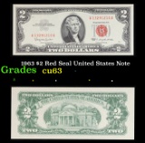 1963 $2 Red Seal United States Note Grades Select CU
