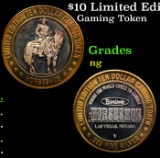$10 Limited Edition .999 Silver Gaming Token, Horseshoe LV