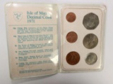 1971 Isle of Man Decimal Coin Set, 6 Coins in Packaging