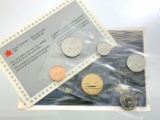 1989 Royal Canadian Uncirculated Mint Set, 6 Coins in Original Packaging