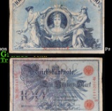 1908 Germany (Empire) 100 Marks Banknote P# 33a Grades vf++