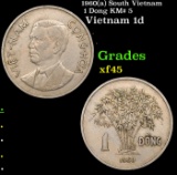 1960(a) South Vietnam 1 Dong KM# 5 Grades xf+