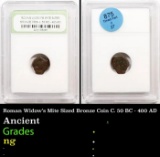 Roman Widow's Mite Sized Bronze Coin C. 50 BC - 400 AD Ancient Graded By INB