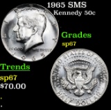 1965 SMS Kennedy Half Dollar 50c Grades sp67