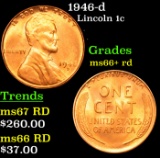 1946-d Lincoln Cent 1c Grades GEM++ RD