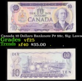 1969-1975 Canada 10 Dollars Banknote P# 88c, Sig. Lawson & Bouey Grades vf+
