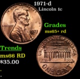 1971-d Lincoln Cent 1c Grades Gem+ Unc RD