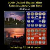 2009 United States Mint Set in Original Government Packaging, 36 Coins Inside!