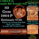 Shotgun Lincoln 1c roll, 1964-p 50 pcs Johnson Wrapper.