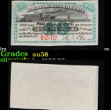 Civil War Era Boston, Hartford & Erie Railroad $35 Loan Interest Note Grades Choice AU/BU Slider