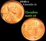 1946-s Lincoln Cent TOP POP! 1c Graded GEM++ RD BY USCG