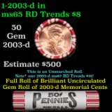 Shotgun Lincoln 1c roll, 2003-d 50 pcs Steel Strong Wrapper.