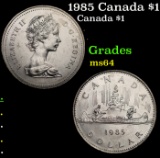 1985 Canada $1 Canada Dollar KM# 120.1 $1 Grades Choice Unc