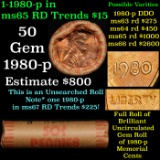 Shotgun Lincoln 1c roll, 1980-p 50 pcs Brandt Wrapper
