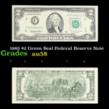 1995 $2 Green Seal Federal Reserve Note Grades Choice AU/BU Slider