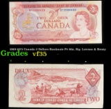 1969-1975 Canada 2 Dollars Banknote P# 86a, Sig. Lawson & Bouey Grades vf++