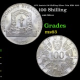 1975 Austria 100 Shilling Silver Coin KM# 2923 Grades Select Unc