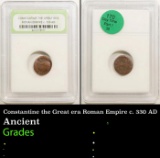 Constantine the Great era Roman Empire c. 330 AD Graded BY INB