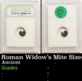 Roman Widow's Mite Sized Bronze Coin c. 50 BC-400 AD Graded BY INB