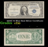 1935C $1 Blue Seal Silver Certificate Grades vf++