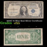 1935C $1 Blue Seal Silver Certificate Grades vf+