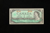 1967 Centennial Issue Canada 1 Dollar Banknote P# 84a Grades Gem CU