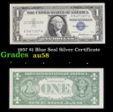1957 $1 Blue Seal Silver Certificate Grades Choice AU/BU Slider