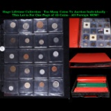 Huge Liifetime Collection - Too Many Coins To Auction Individually - This Lot is For One Page of 20
