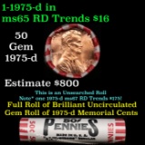 Shotgun Lincoln 1c roll, 1975-d 50 pcs Steel Strong Wrapper.