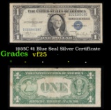 1935C $1 Blue Seal Silver Certificate Grades vf+