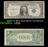 1935C $1 Blue Seal Silver Certificate Grades vf, very fine