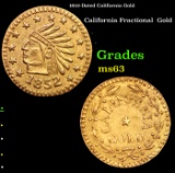 1852-Dated California Gold Souvenir Token Grades Select Unc