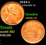 1944-s Lincoln Cent 1c Grades GEM+ Unc RD