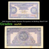 1944 Austria Under German Occupation 20 Shilling Note P# 107 Grades Select AU