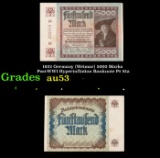 1922 Germany (Weimar) 5000 Marks Post-WWI Hyperinflation Banknote P# 81a Grades Select AU