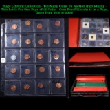 Page of 20 Different Date Lincoln Cents ALL WHEAT CENTS Most Red, Most Gem Or Better! All UNC - Huge