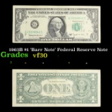1963B $1 'Barr Note' Federal Reserve Note Grades vf++