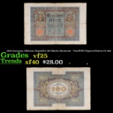 1920 Weimar Germany 100 Mark Note P# 69A Grades vf+