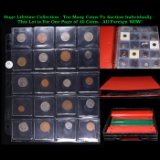 Huge Liifetime Collection - Too Many Coins To Auction Individually - This Lot is For One Page of 20