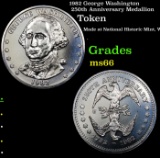 1982 George Washington 250th Anniversary Medallion Grades GEM+ Unc