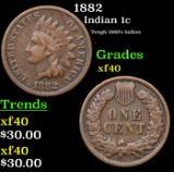 1882 Indian Cent 1c Grades xf