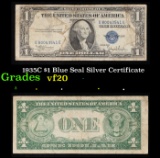 1935C $1 Blue Seal Silver Certificate Grades vf, very fine