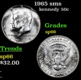 1965 sms Kennedy Half Dollar 50c Grades sp66