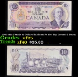 1969-1975 Canada 10 Dollars Banknote P# 88c, Sig. Lawson & Bouey Grades vf++