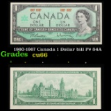 1960-1967 Canada 1 Dollar bill P# 84A Grades Gem+ CU