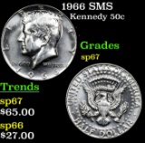 1966 SMS Kennedy Half Dollar 50c Grades sp67