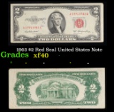 1963 $2 Red Seal United States Note Grades xf